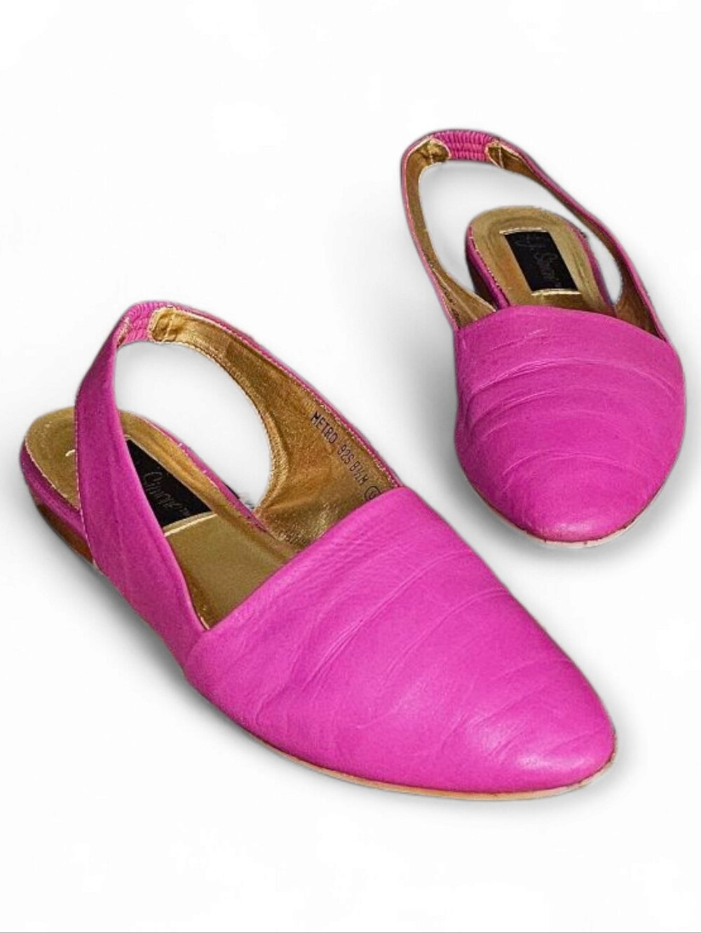 Vintage L.J. Simone Slingback Mules